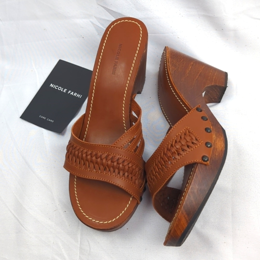 FINAL SALE 🆕🌿NICOLE FARHI SANDALS🌿 - Picture 3 of 16